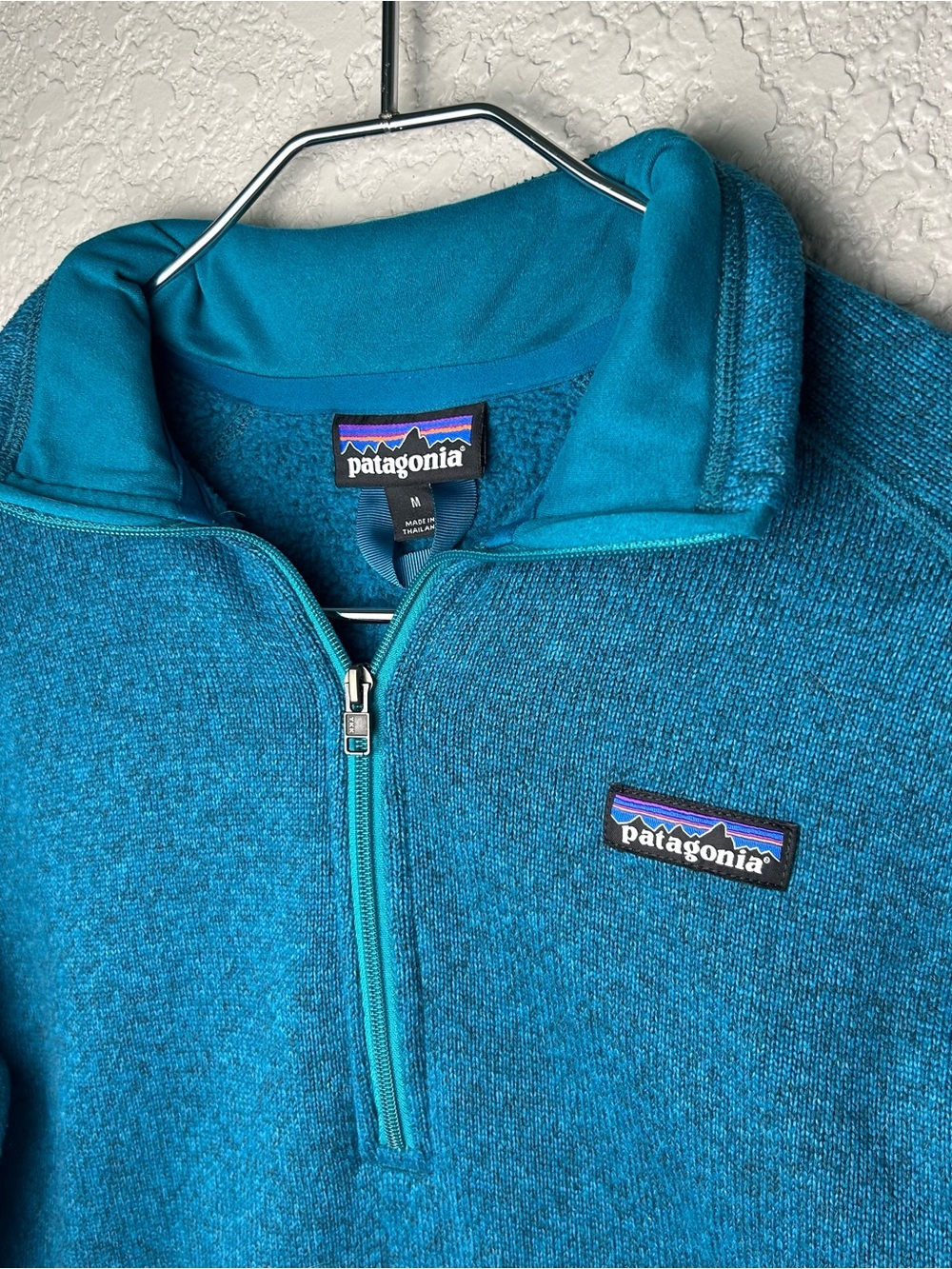 Women's Patagonia Better Sweater 1/4 Zip Fleece Pullover Jacket Teal Ocean Blue